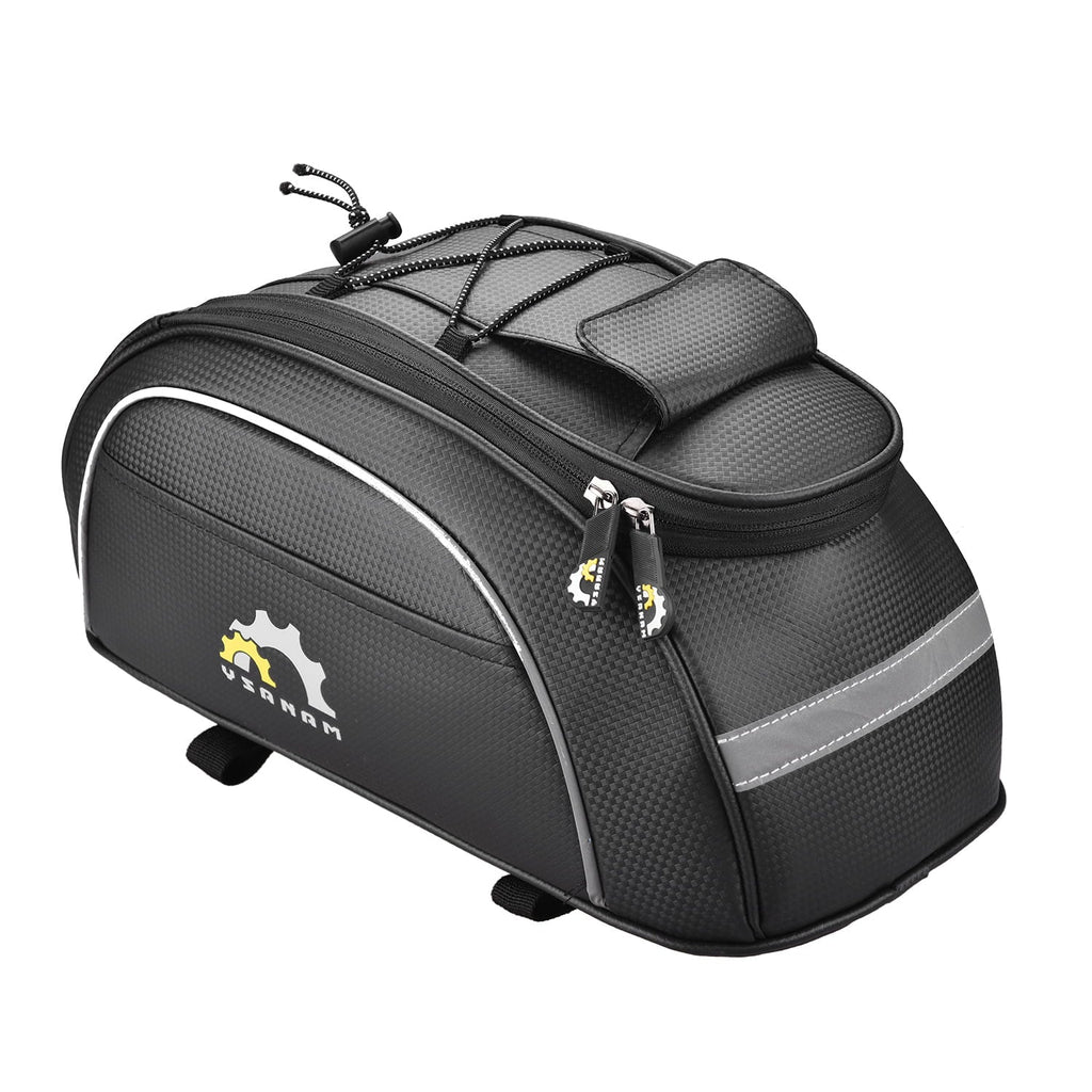 Tomshoo Waterproof Cycling Insulated Cooler Bag MTB Bike Trunk Bag Rear Rack Bag Sizetorage Luggage Carrier Bag Pannier