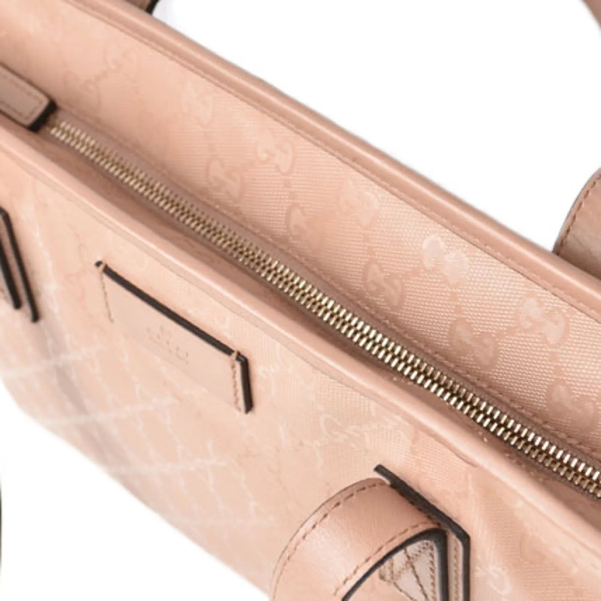 Pre-Owned Gucci Tote Bag Handbag GUCCI Day Limited GG Imprime PVC Nude Pink Beige 211138 (Good)