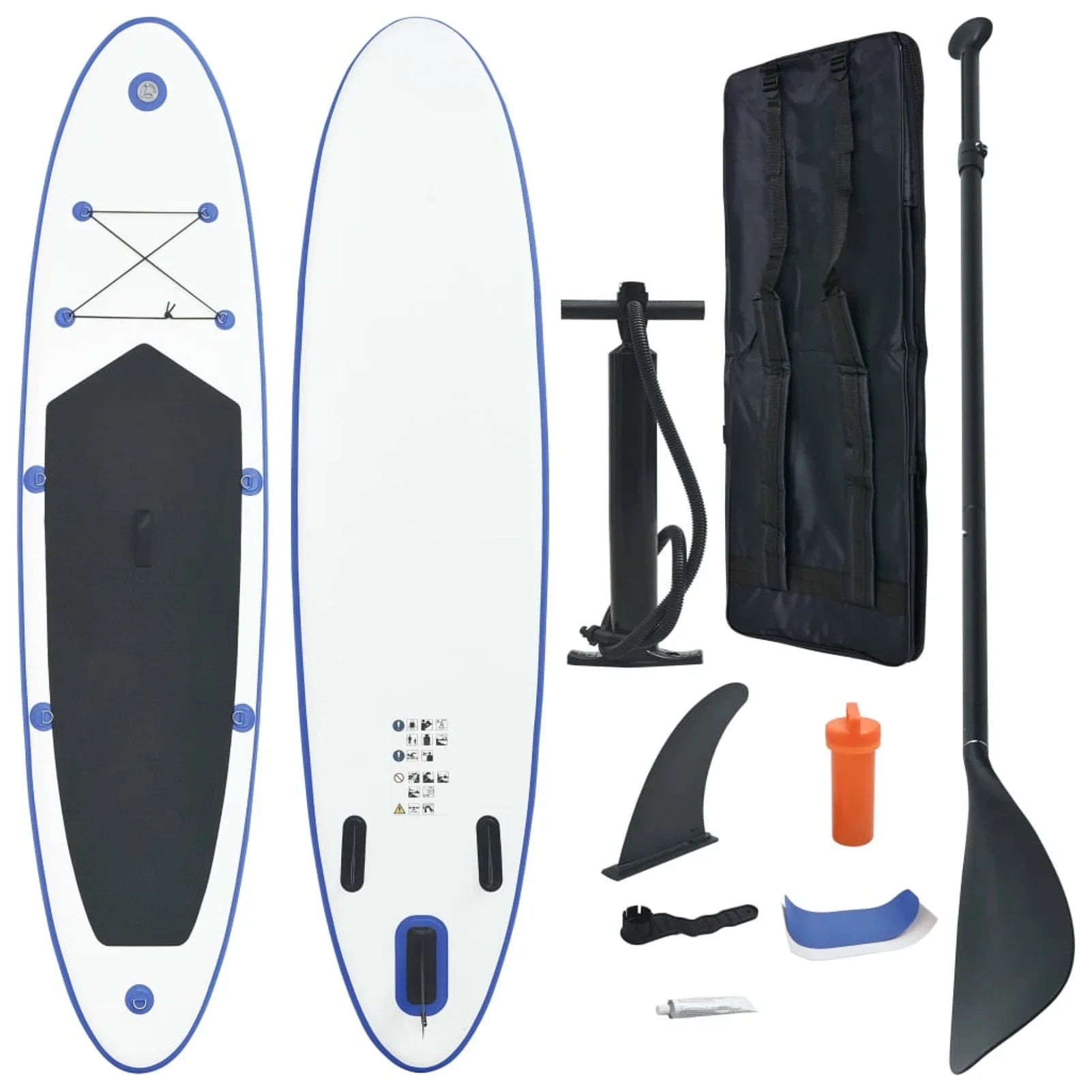 Inflatable Paddleboard Sizeet Blue and Ivory
