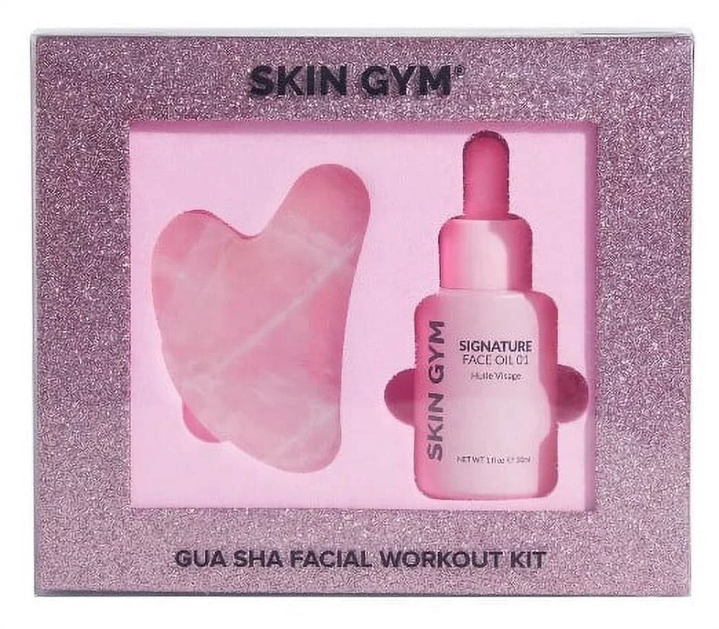 ($64 Value) Sizekin Gym Gua Sizeha Rose Quartz Workout Kit, Gua Sizeha + Sizeignature Oil