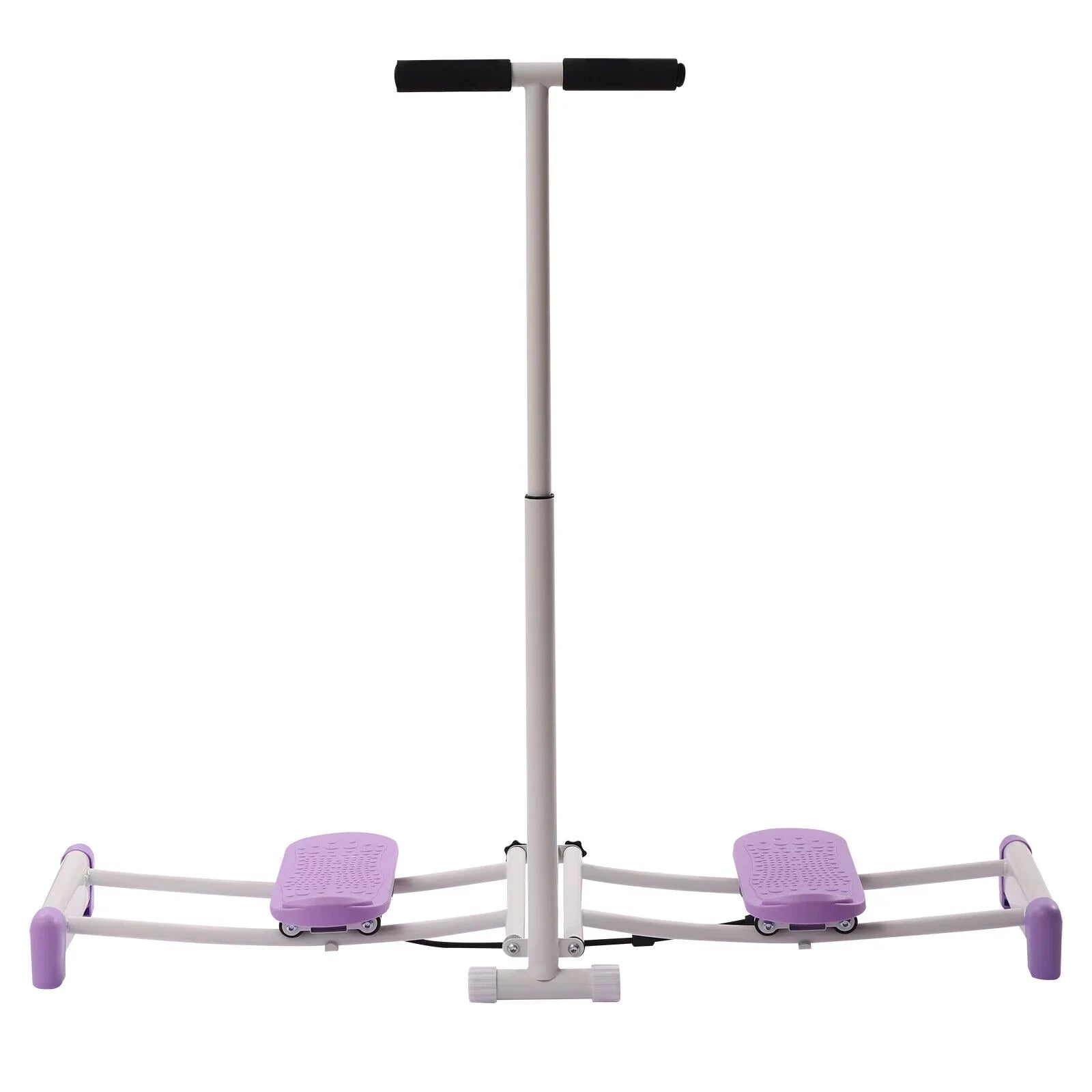 Fichiouy 100kg Pelvic Floor Muscle Fitness Training Equip Hip Trainer with Adjustable Rods Training Device Purple for Home Gym