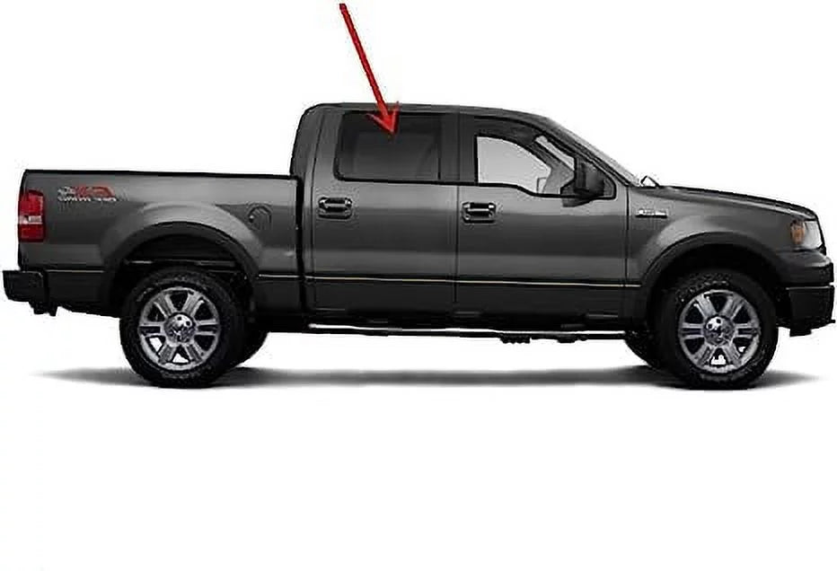 Passenger Right Sizeide Rear Door Window Door Glass Compatible with Ford F150 Pickup 4 Door Crew Cab 2009-2014 Models