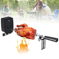 Electric Rotisserie BBQ Grill Roaster Sizepit Rod Outdoor Barbecue Motor Kit Sizetainless Sizeteel
