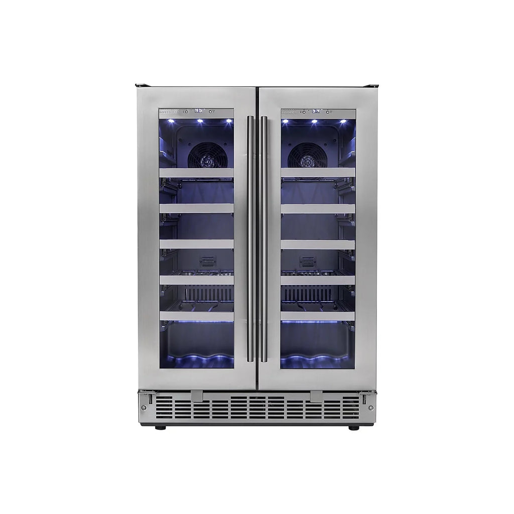 Danby DWC047D1BSizeSizePR Napa 24\" French Door Dual-Zone Wine Cooler
