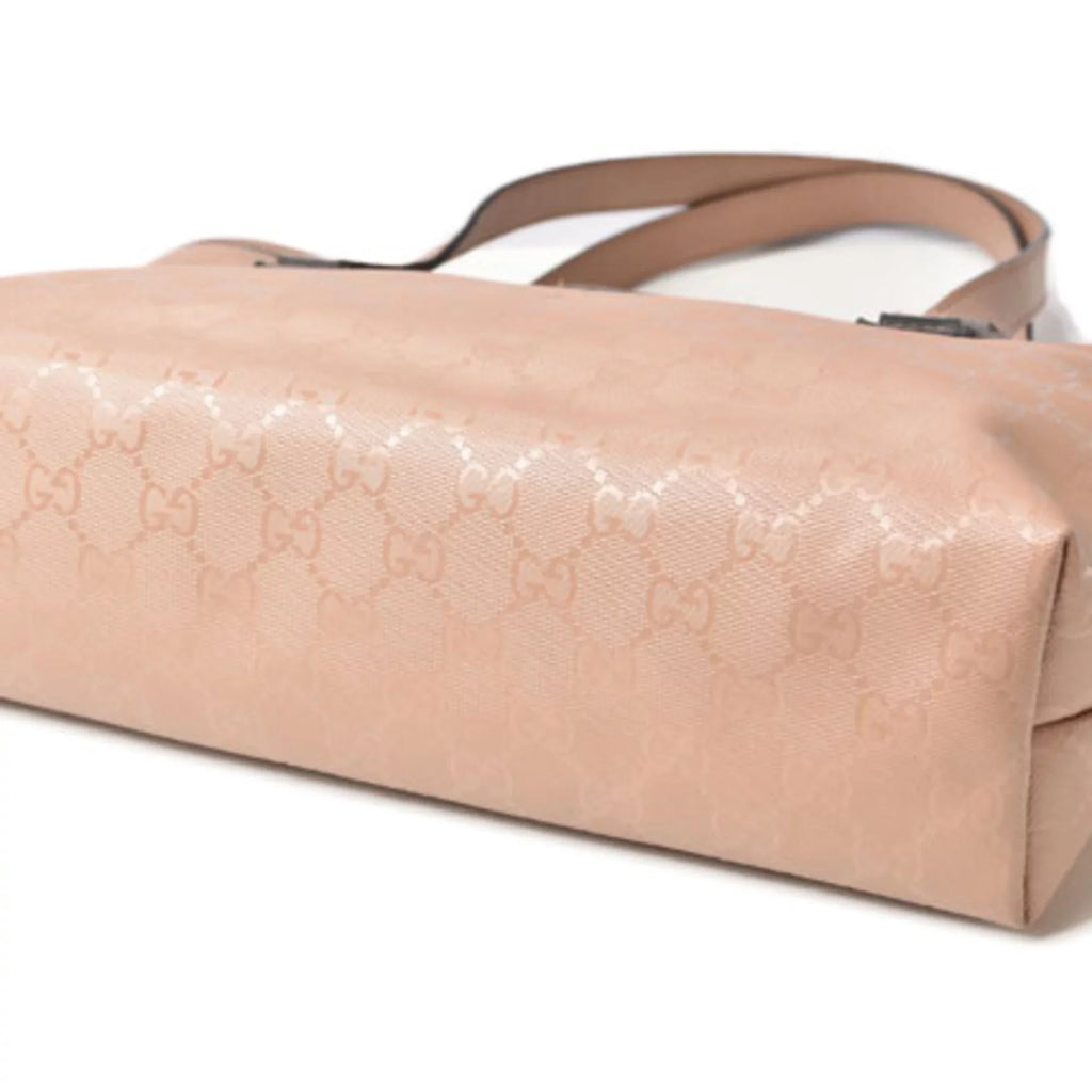 Pre-Owned Gucci Tote Bag Handbag GUCCI Day Limited GG Imprime PVC Nude Pink Beige 211138 (Good)