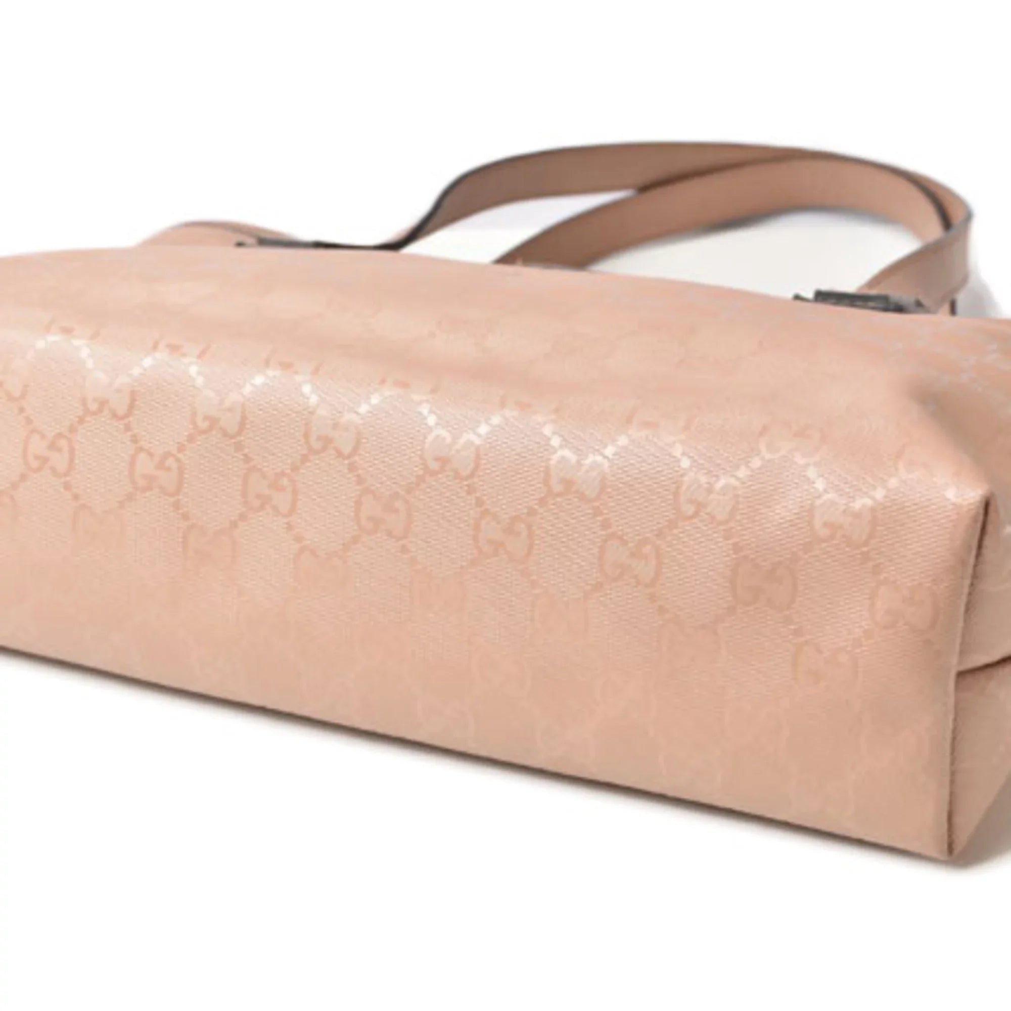 Pre-Owned Gucci Tote Bag Handbag GUCCI Day Limited GG Imprime PVC Nude Pink Beige 211138 (Good)