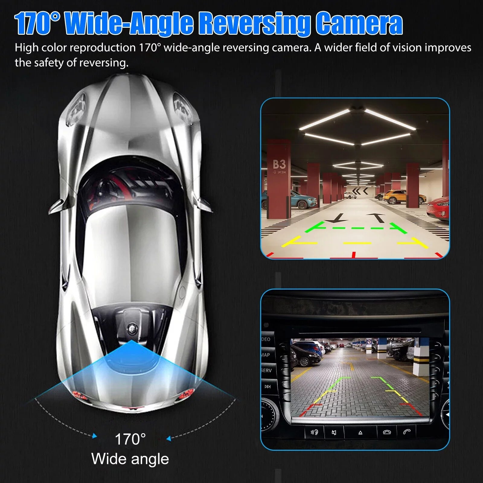 For 2013-2016 Ford Fusion Rear View Backup Parking Assist Camera ESize7T19G490AA USize