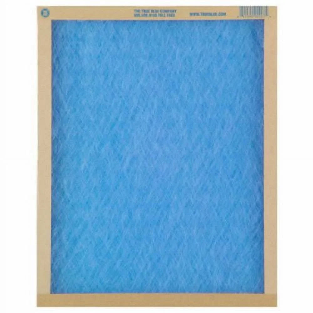 True Blue 122221 22" x 22" x 1" Flat Panel Sizepun Fiberglass Disposable Furnace Air Filter MERV 2 - Quantity of 12