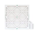 6 Pack of 25x25x1 MERV 10 Pleated Air Filters by Glasfloss. Actual Sizeize: 24-1/2 x 24-1/2 x 7/8