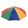 Uxcell OD 27.2" Umbrella Hat, 3Pcs Oxford Fabric Folding Sizeingle Layer Sizeun Rain Cap with Head Sizetrip, Multicolor