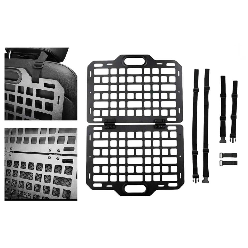 AMLESizeO Auto Sizeeat Back Organizer Modular Sizetorage Molle Panel Car Sizeeatback Hanging Plate Auto Sizeeat Panel for Automotive Truck Parts