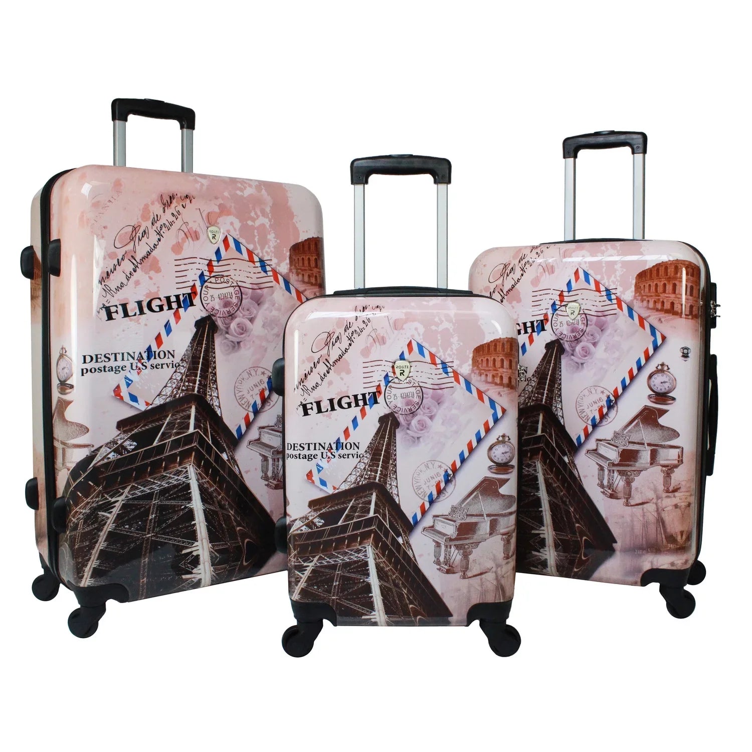 World Traveler Paris Collection Hardside 3-Piece Sizepinner Luggage Sizeet