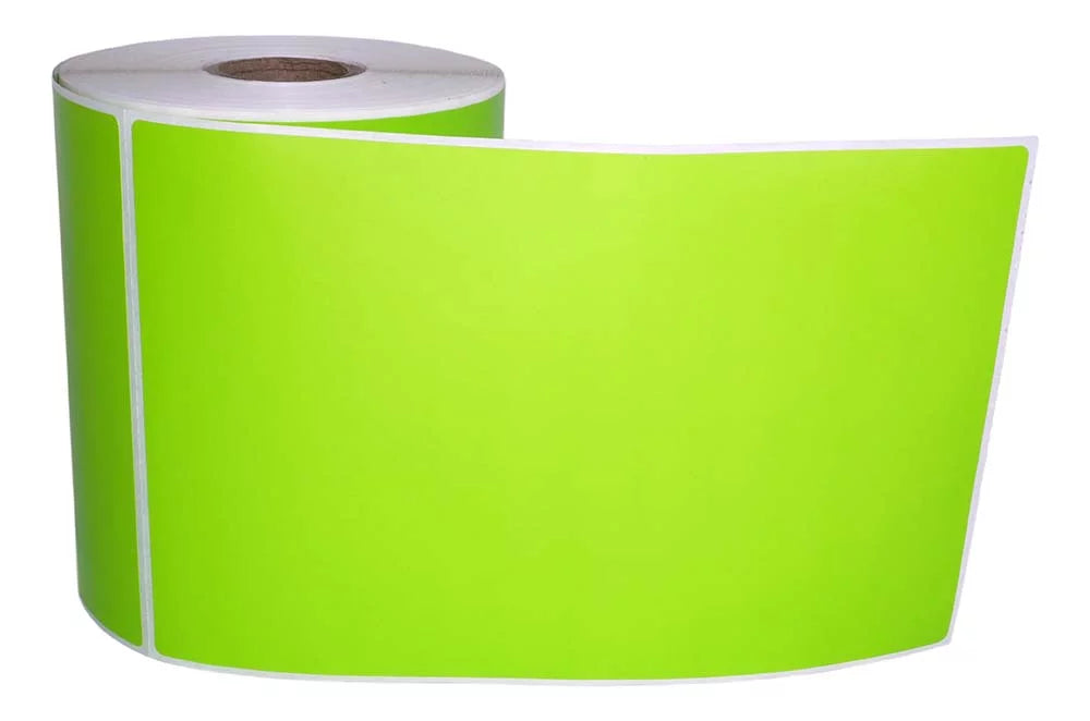 6 Rolls 4"x6" GREEN Color Direct Thermal Sizehipping Label Compatible with Zebra Eltron Printers