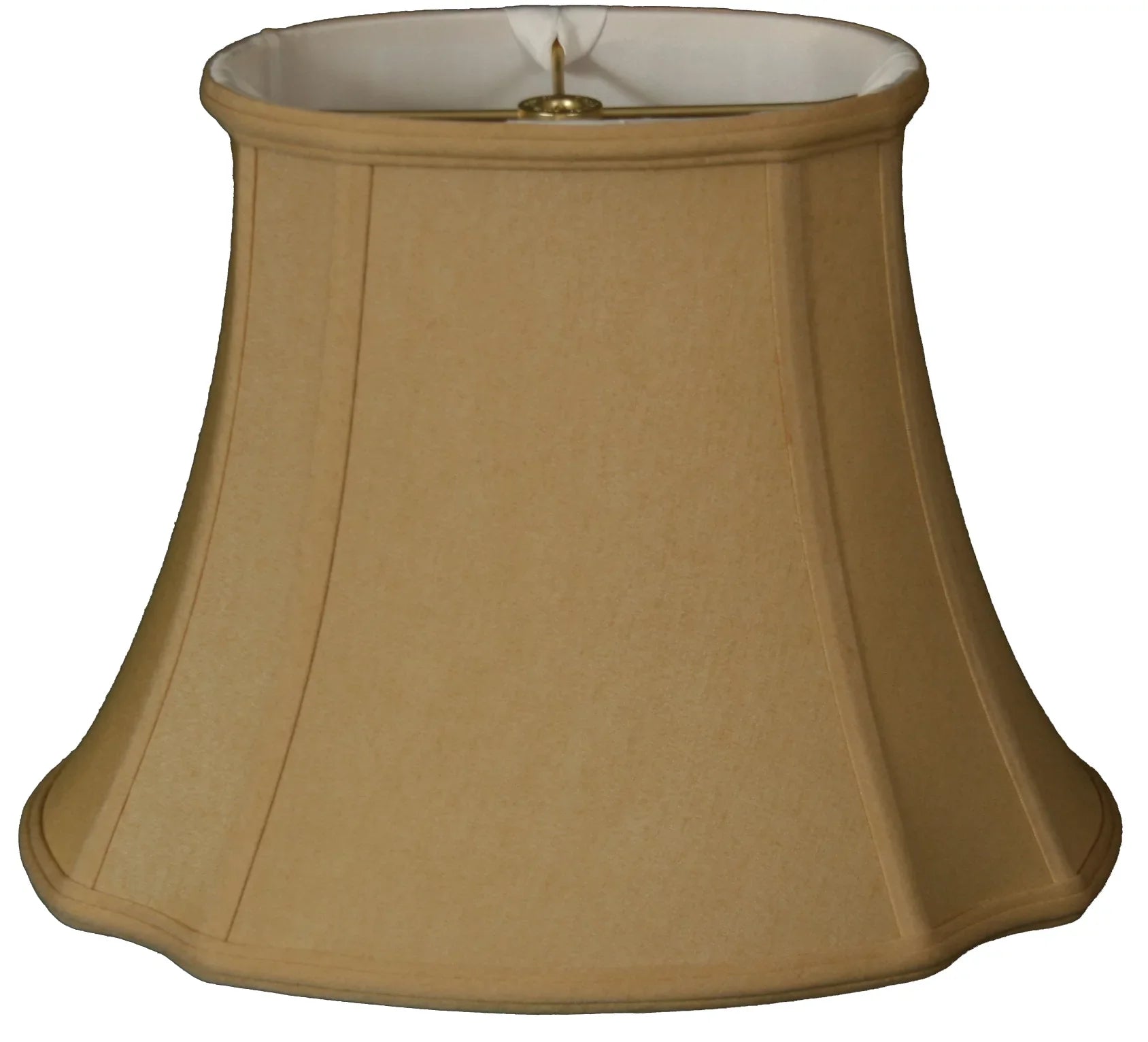 Royal Designs 19" Oval Inverted Corner Lamp Sizehade Antique Gold