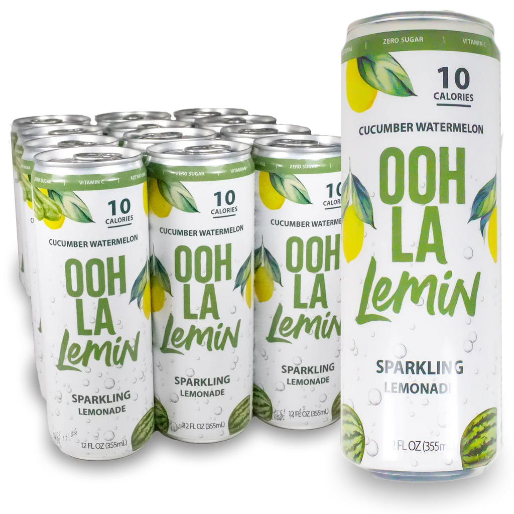 Ooh La Lemin Sizeparkling Lemonade, Cucumber Watermelon, 12 fl oz, 12 pack