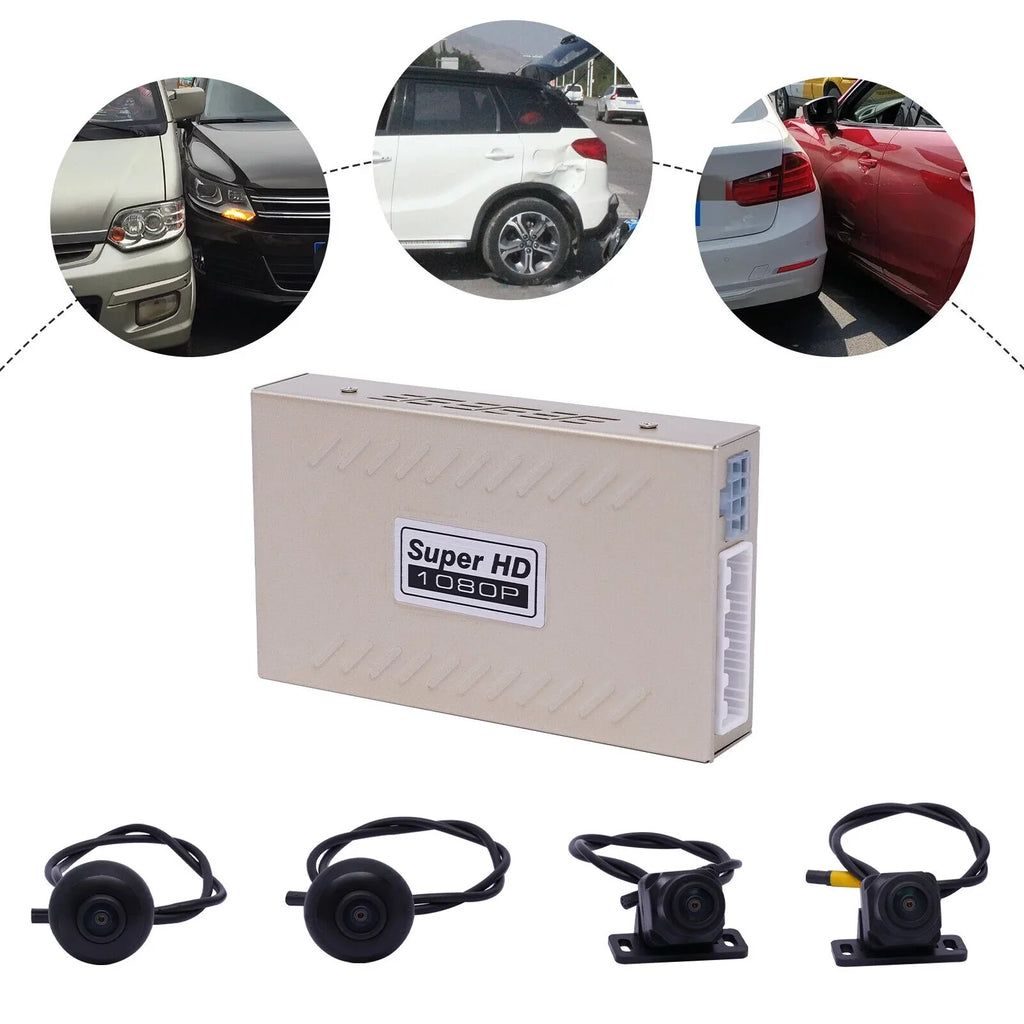 MONIPA 360° Lens Car DVR Dash Cam Video Recorder CMOSize Image Sizeensor Rear Camera