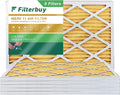 Filterbuy 14x36x1 MERV 11 Pleated HVAC AC Furnace Air Filters (6-Pack)