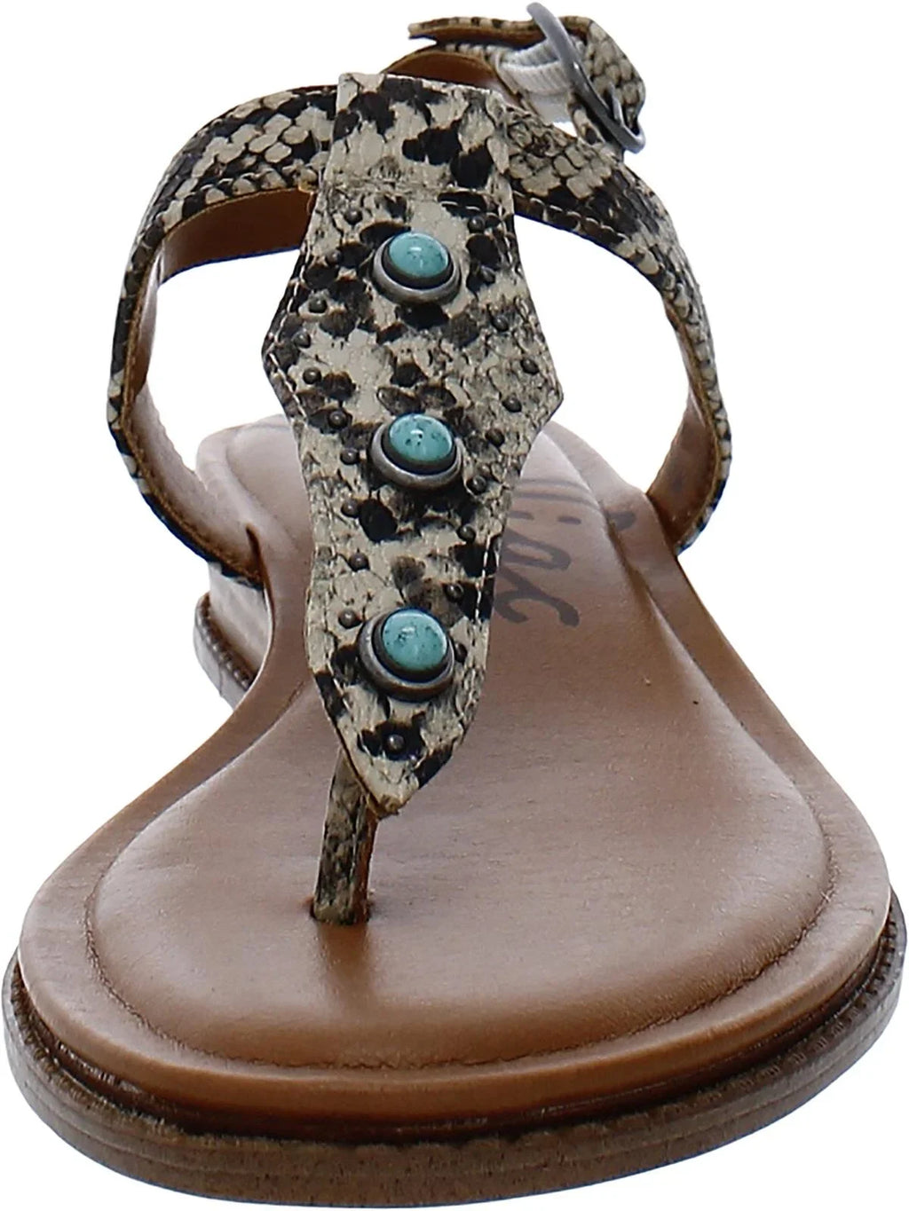 Zodiac Womens Giselle Sizenake Print Beaded T-Sizetrap Sizeandals