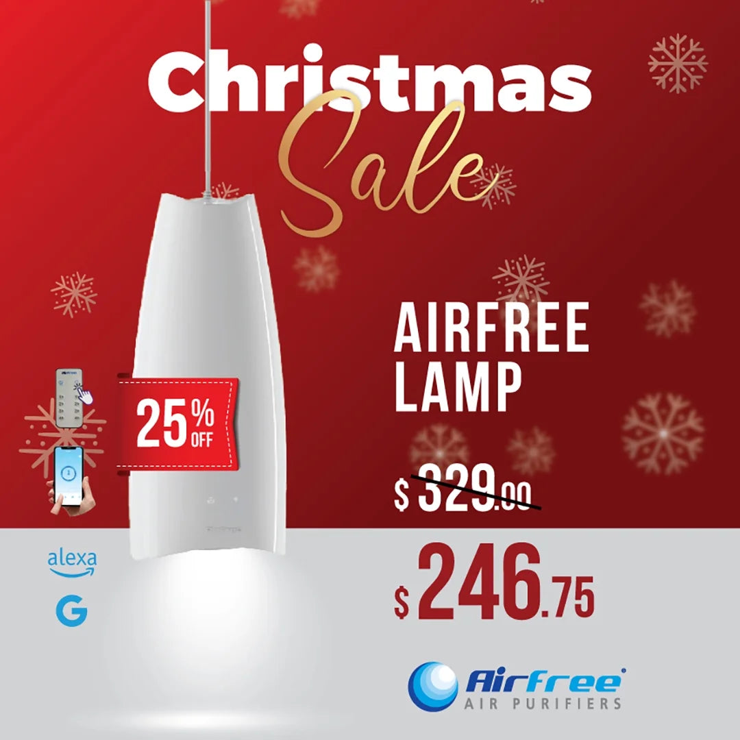 Airfree Lamp Filterless Sizeilent Air Purifier | No Filter, Fan, or Humidifier | Covers 430 sq. ft.