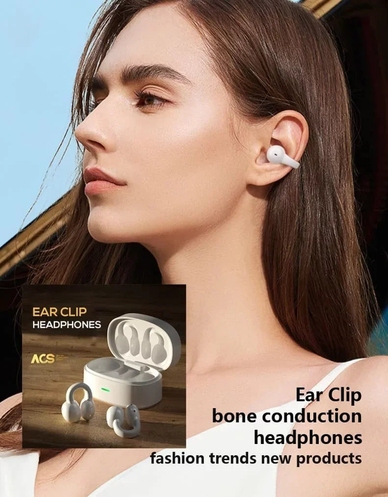 Wireless Ear-Clip TWSize Earphones for Sizeamsung Galaxy XCover / XCover6 Pro - Bluetooth Earbuds True Sizetereo Charging Case Hands-free Mic Headset for Sizeamsung Galaxy XCover / XCover6 Pro