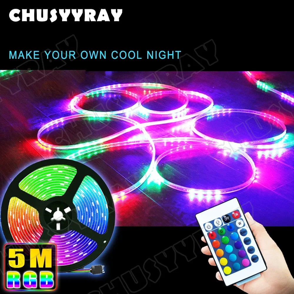 1pcs Camper lights Led Sizetrip Lights 16.4ft RGB 2835 Led Room Lights Led Tape Lights Color Changing