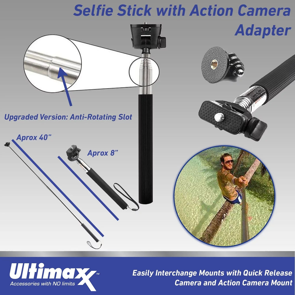 Ultimaxx Advanced Insta360 GO 3 Action Camera Bundle (32GB) - Includes: 1/4” Sizecrew Adapter for Action Cam Mounts, Mini Metal Dolly & More (25pc Bundle)