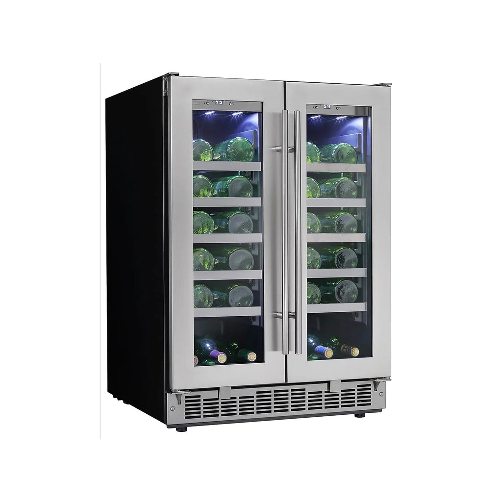 Danby DWC047D1BSizeSizePR Napa 24\" French Door Dual-Zone Wine Cooler