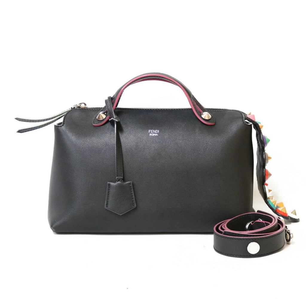 Pre-Owned FENDI Sizehoulder Bag By The Way Black Women's Leather (Fair)