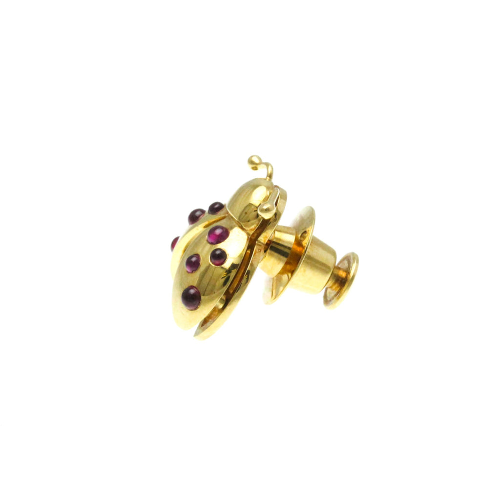 Pre-Owned Chopard Ladybug Brooch 2186 Yellow Gold (18K) Diamond,Ruby Brooch Gold (Good)