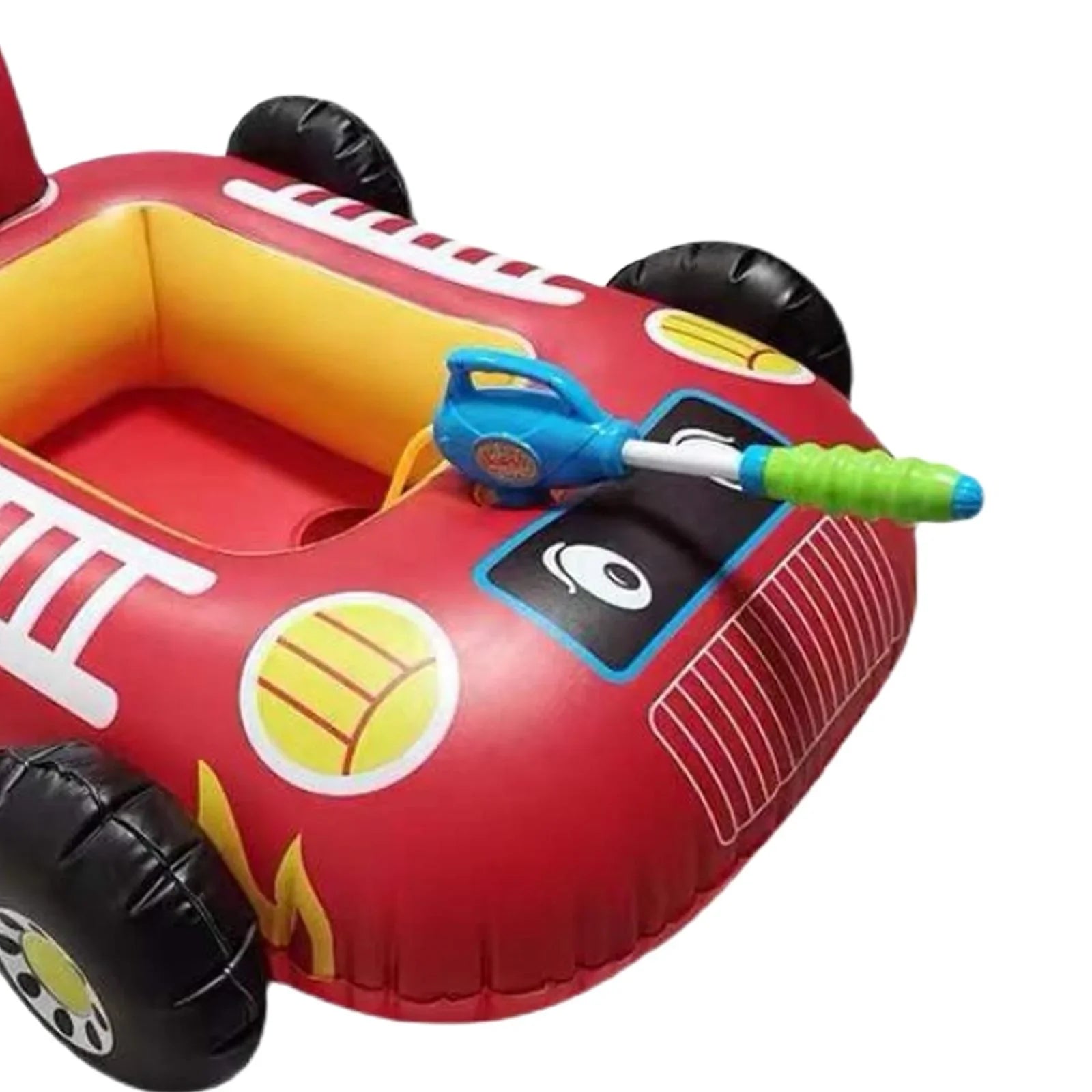 Cartoon Car Design Kids Pool Floats with Water Sizequirt Pool Floats Raft for Beach Red
