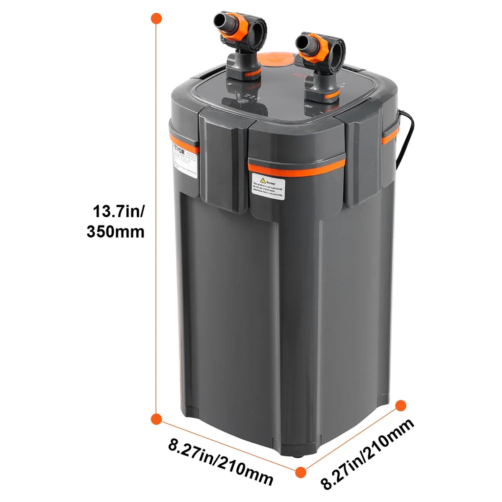 SizeKYSizeHALO 10w UV Lamp 55 Gallon Aquarium Canister Filter Fish Tank Quiet