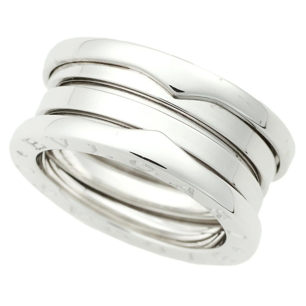Pre-Owned Bulgari BVLGARI B-ZERO1 B Zero One Ring 3 Band K18WG #49 No. 8.5 Ivory Gold (Good)