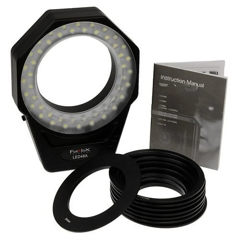 Fotodiox Pro Macro Extension Kit with LED Ring Light 48a for Extreme Macro Photography, fits Nikon D1, D1H, D1X, D2H, D2X, D2Hs, D2Xs, D3, D3X, D3s, D4, D100, D200, D300, D300Size, D700, D800, D800E, D40