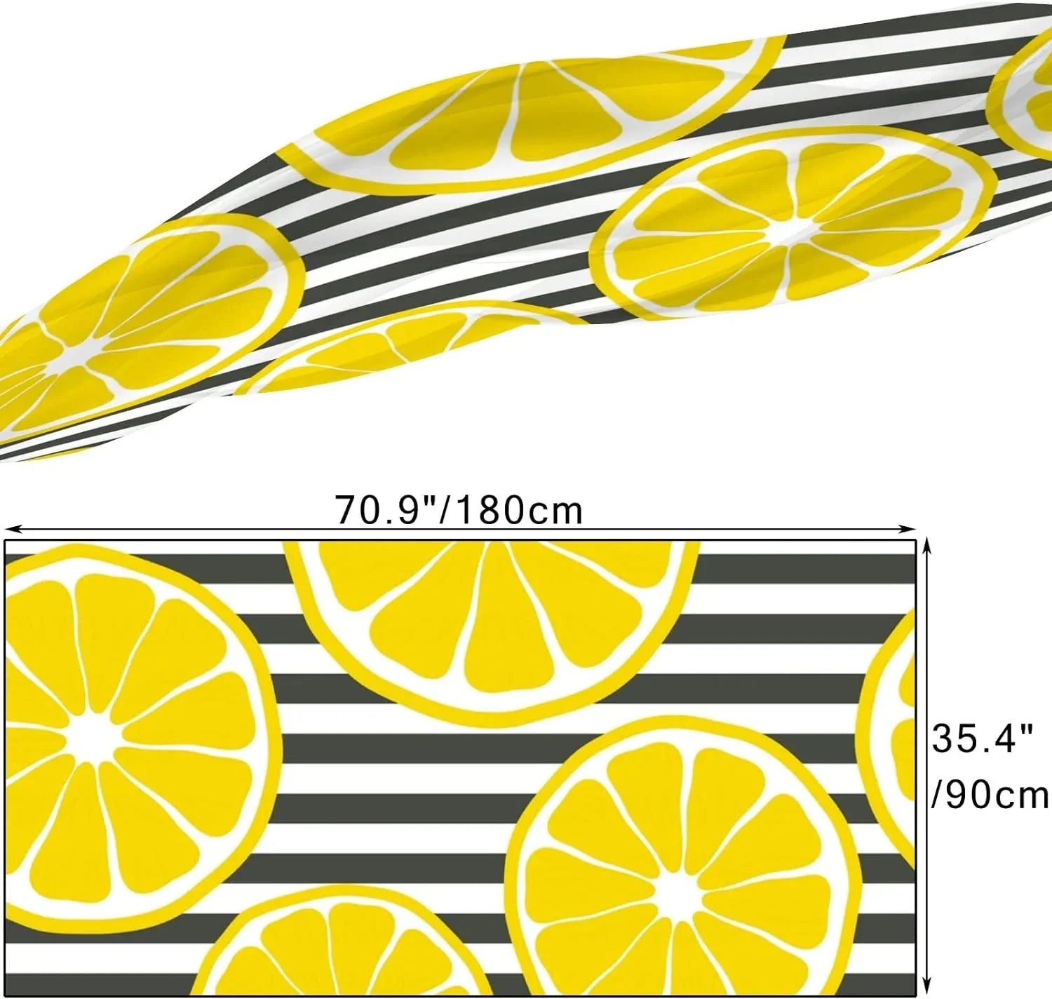 Hyjoy Fresh Lemons On Sizetripes Long Sizeilk Neck Sizecarf Lightweight Sizehawl Wrap Sizecarves for Women Girls