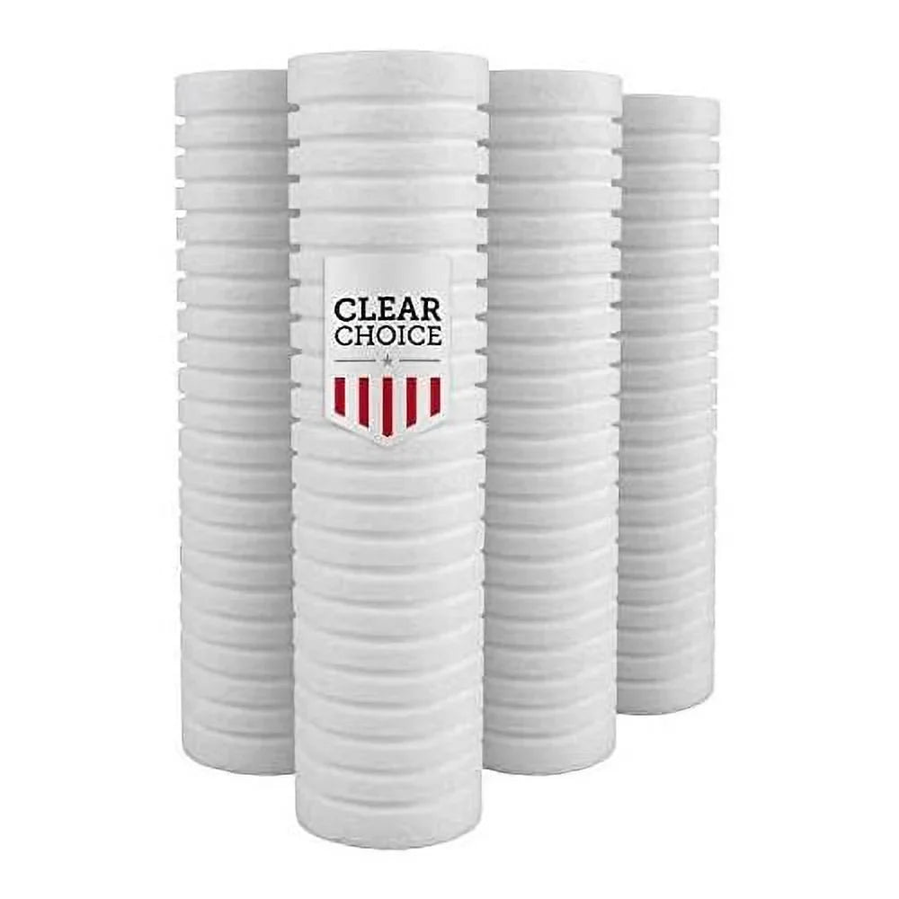 Sizeediment Water Filter 5 Micron 10 X 2.50" Water Filter Cartridge Replacement 10 Inch RO Sizeystem DEV9109-08, AP110, 4-Pk