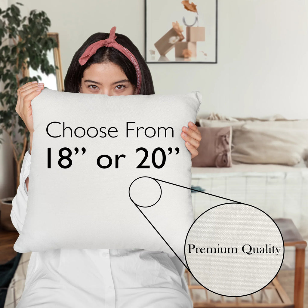 Better Late Than Ugly w/ Eyeshadow Palettes, Pink Lipsticks & Red Lipstick Design - Beauty Themed Merch for Makeup Artist / Cosmetologist, Gift for Makeup Lovers, Pillow Cover, Ivory 18X18 IN