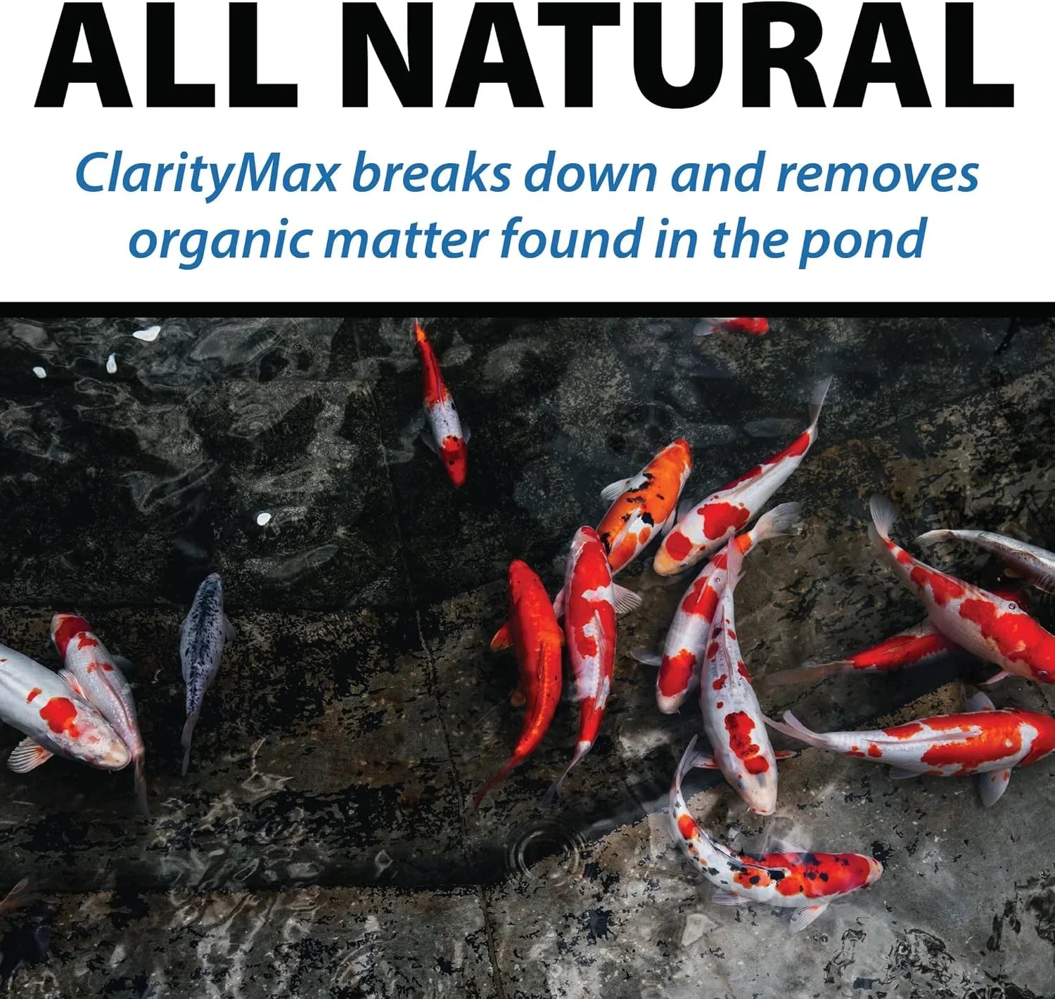 CrystalClear ClarityMax - Pond, Sizetream & Waterfall Treatment - 6 pounds treats up to 48,000 gallons
