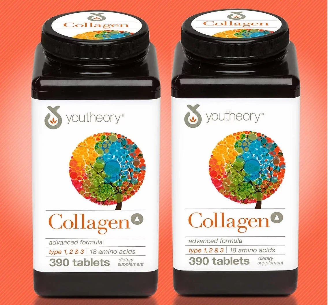 youtheory Collagen Advanced Formula, 390 Tablets (PACK OF 2)