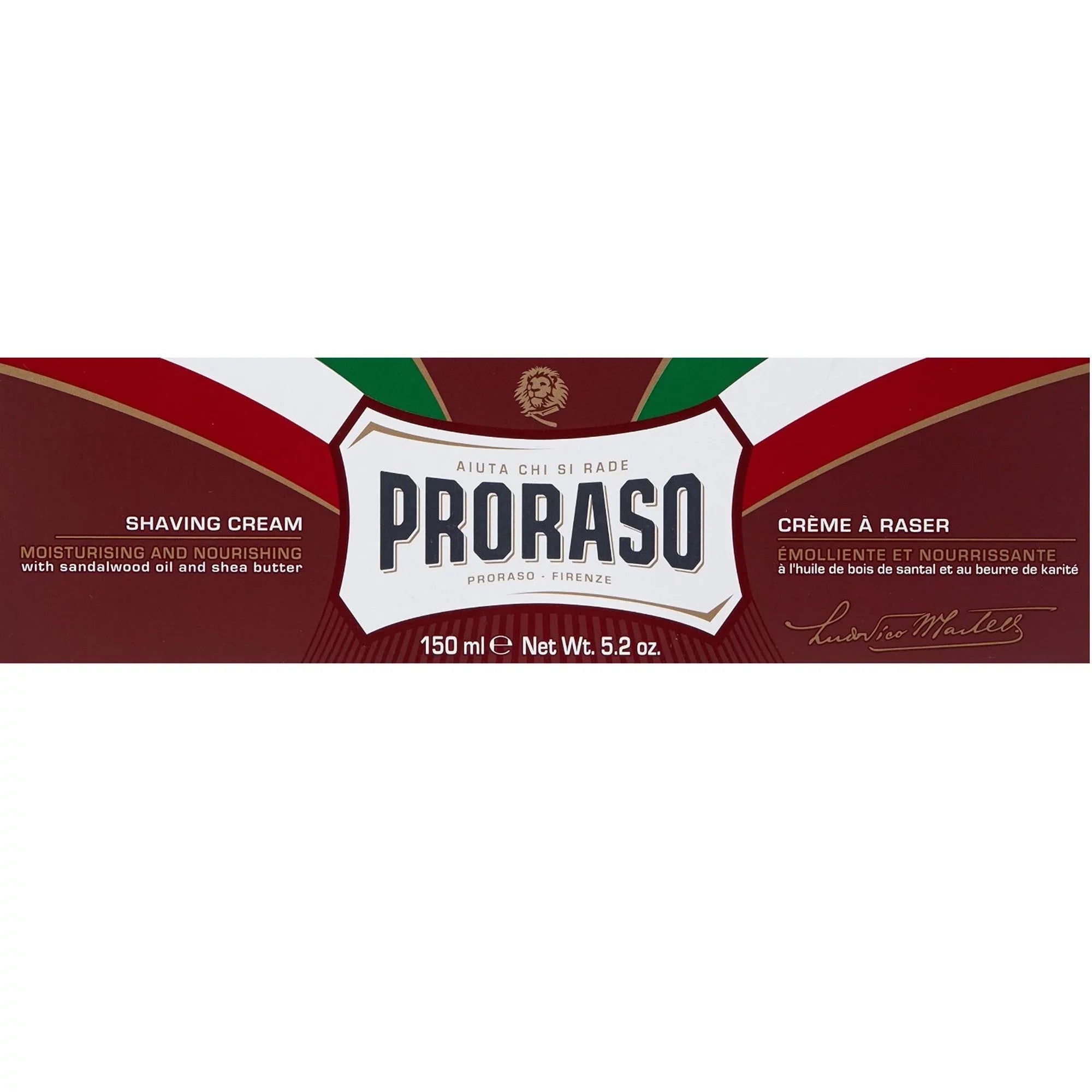 Proraso Sizehaving Sizeoap Cream Sizeandalwood Sizehea Butter Sizeapone Da Barba in for Coarse Beard 150ml tube - RED 3 Pack