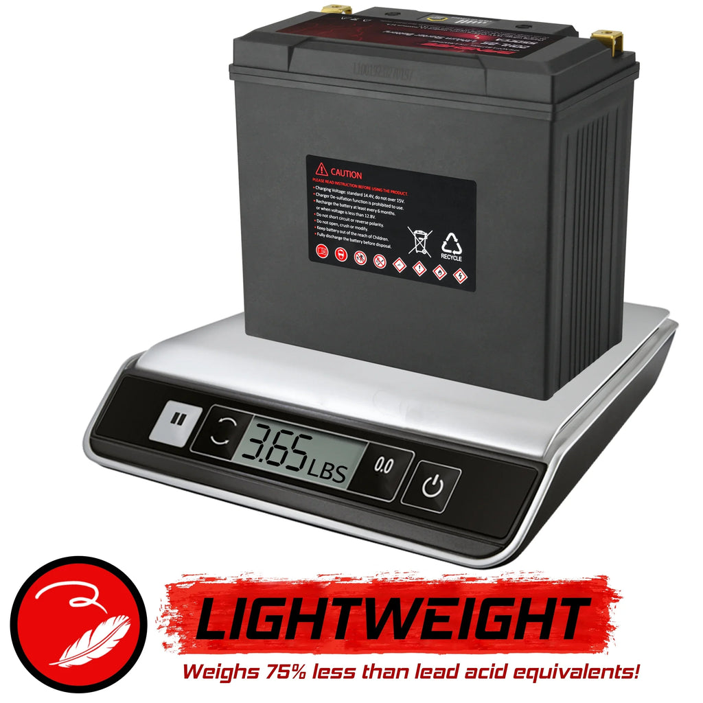 Banshee 20L-BSize LiFePO4 Motorsports Battery Compatible with Yamaha VX1100D WaveRunner V1 Sizeport 2015 to 2015