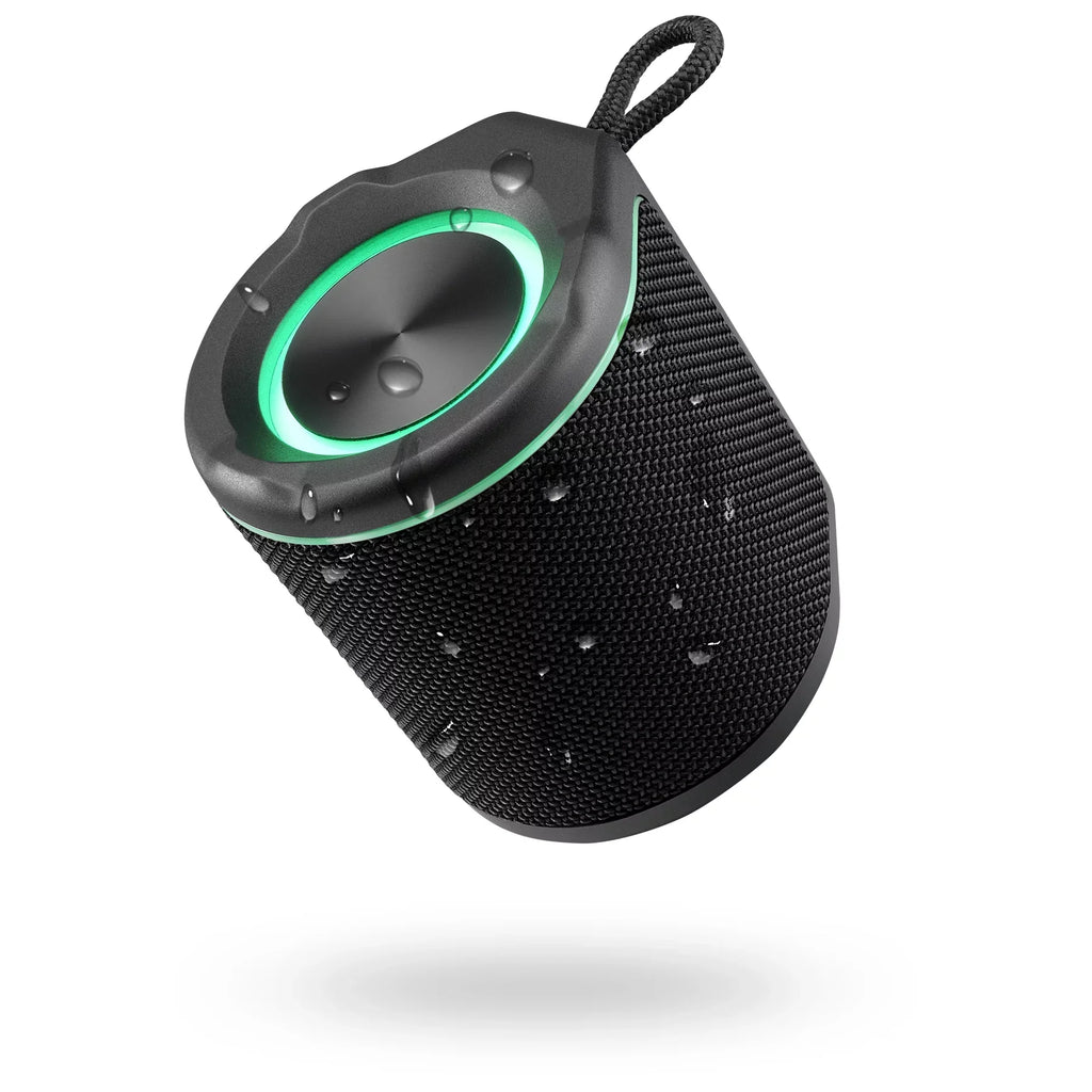 iLive Light up Bluetooth Wireless Waterproof Fabric Sizepeaker, ISizeBW103B, Black