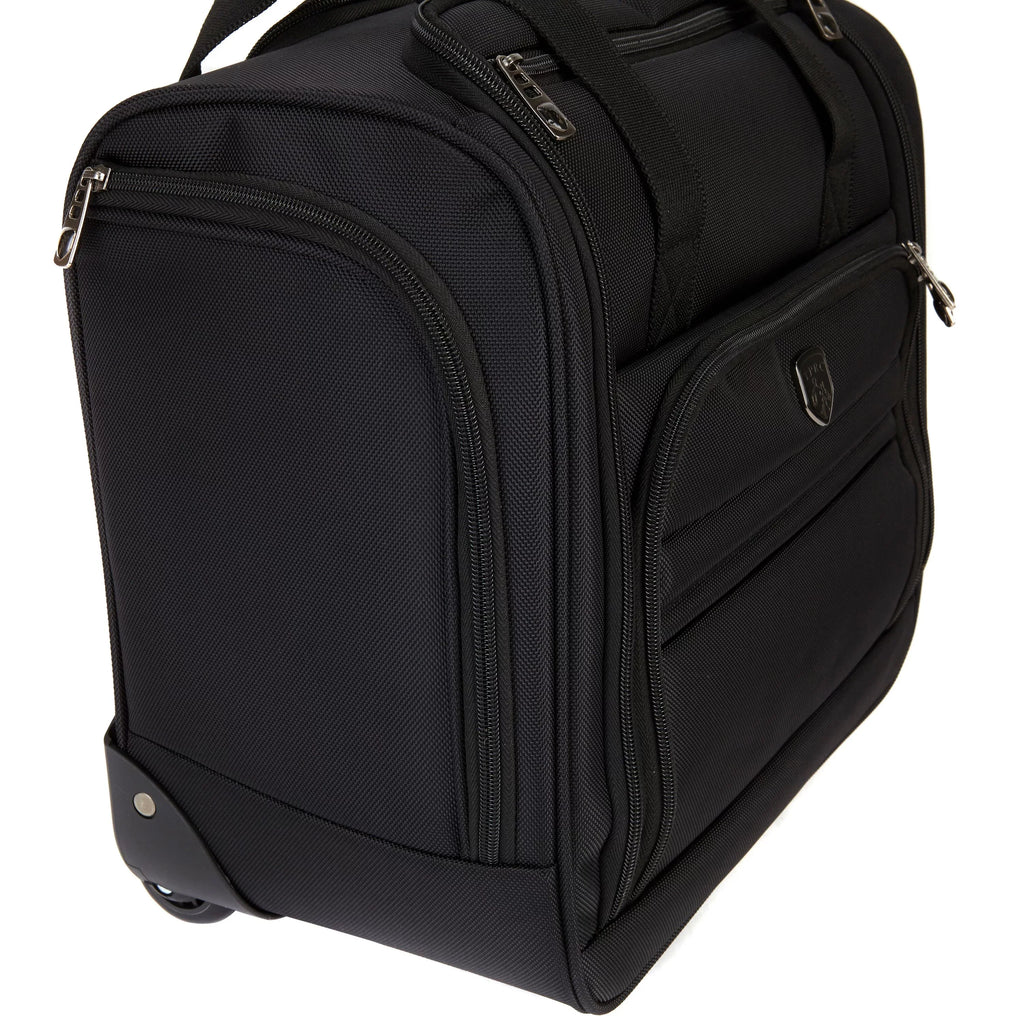 Tprc 16" Rolling Underseat Carry-on Luggage Black