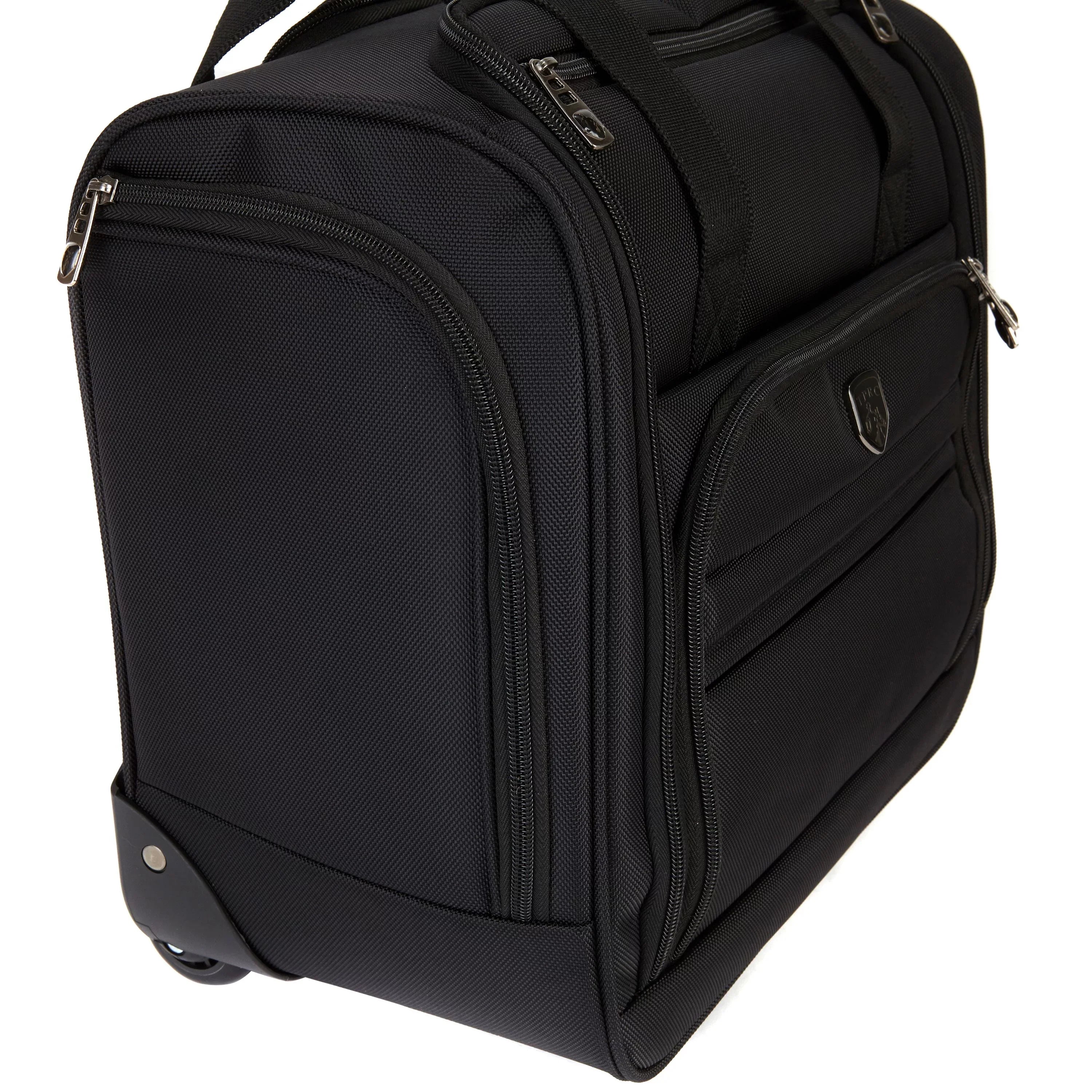 Tprc 16" Rolling Underseat Carry-on Luggage Black