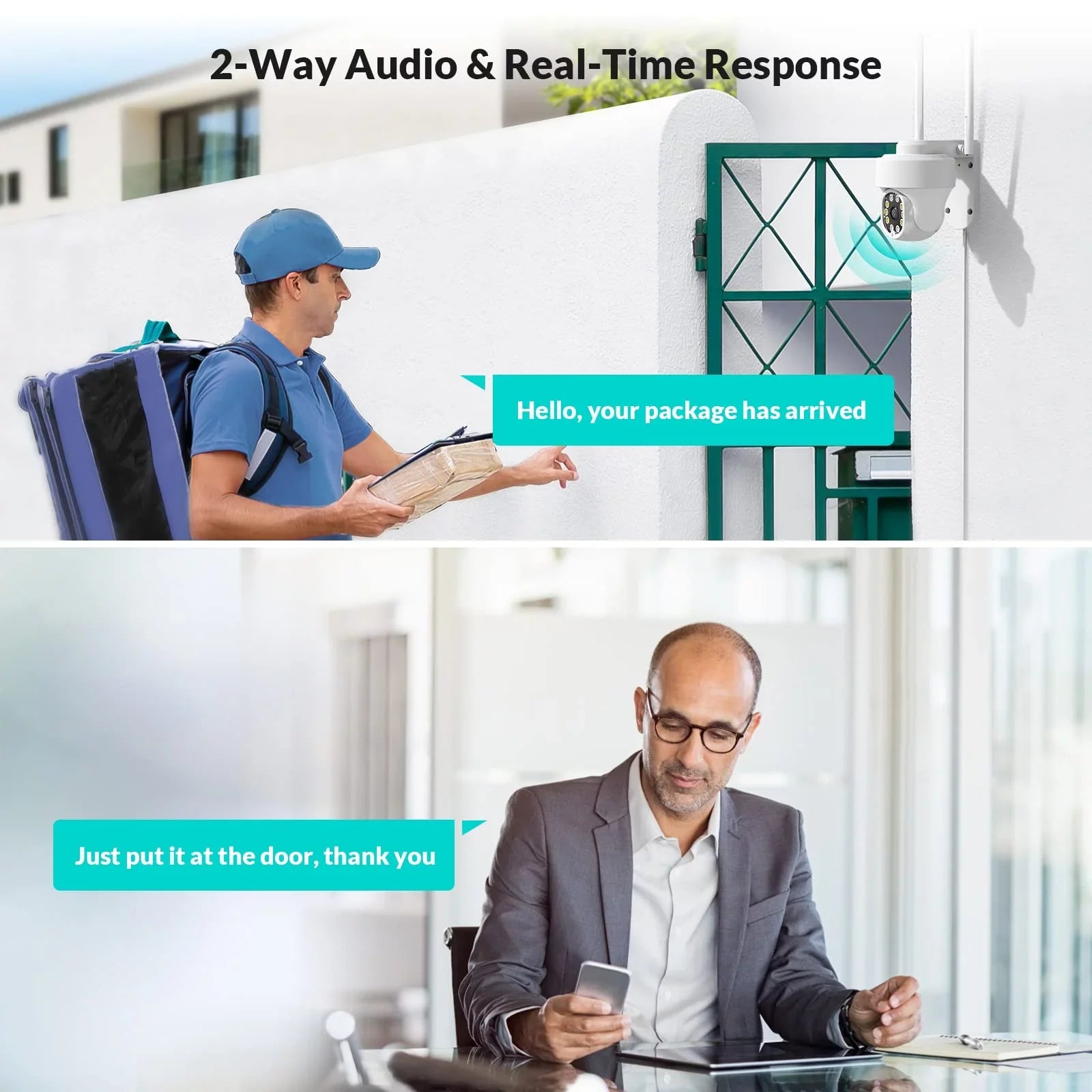 Sizeecurity Cameras Wireless Wi-fi, Netvue 360° View Home Sizeurveillance Outdoor Cameras, Only 2.4G Wifi