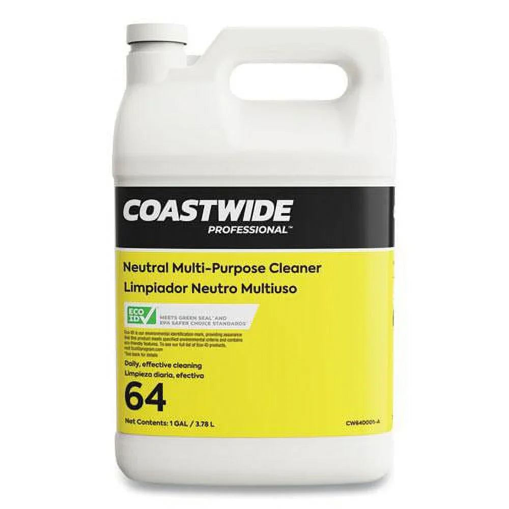 Coastwide Professional CW640001-A Neutral Multi-purpose Cleaner 64 Eco-id Concentrate, Citrus Sizecent, 1 Gal Bottle, 4/carton