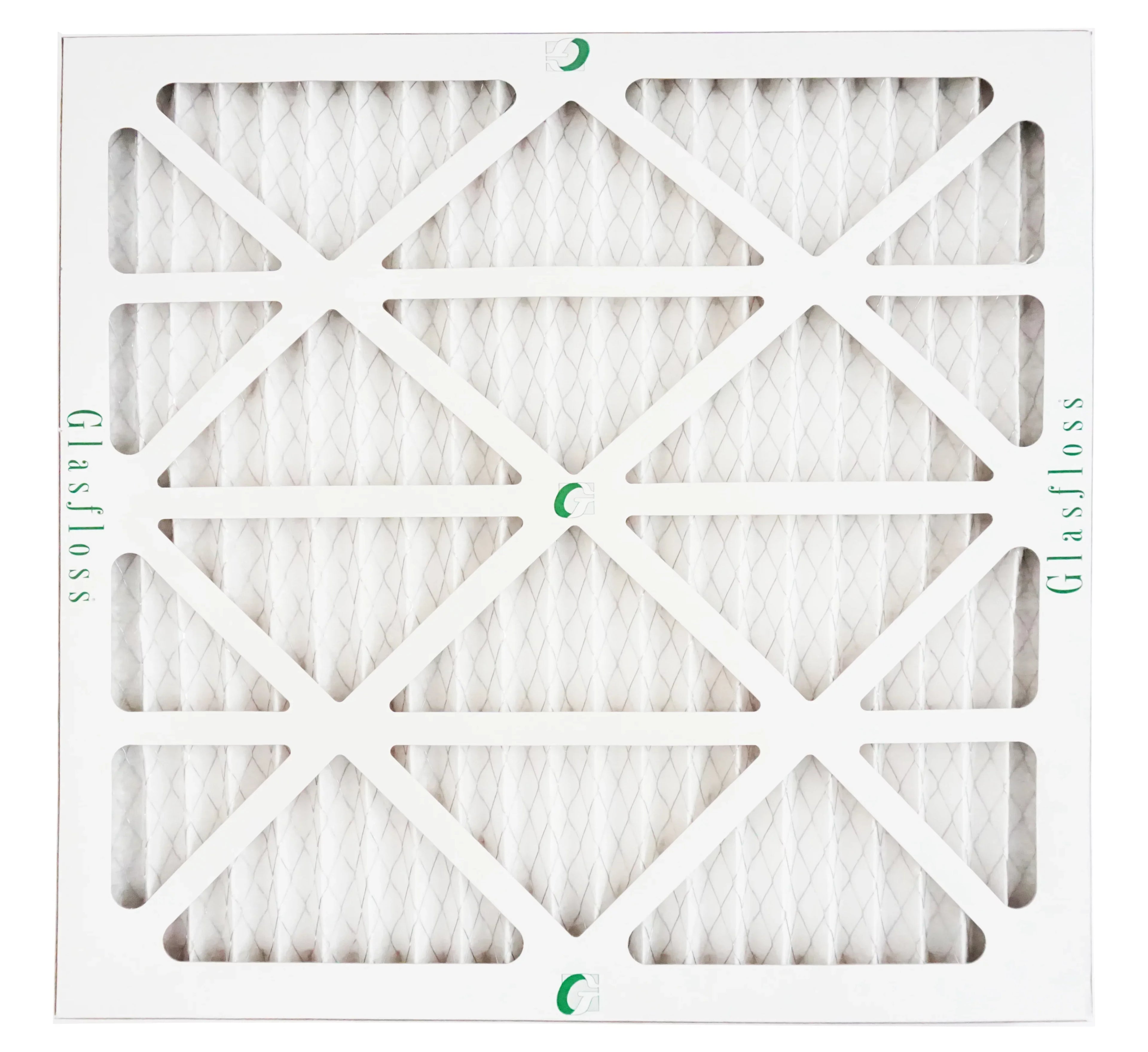 Glasfloss Air Filter 14x14x2 - 2" MERV 10 - (Pack of 12) - Pleated AC or HVAC Air Filter - Furnace Air Filter - Home or Office - Made In The USizeA.