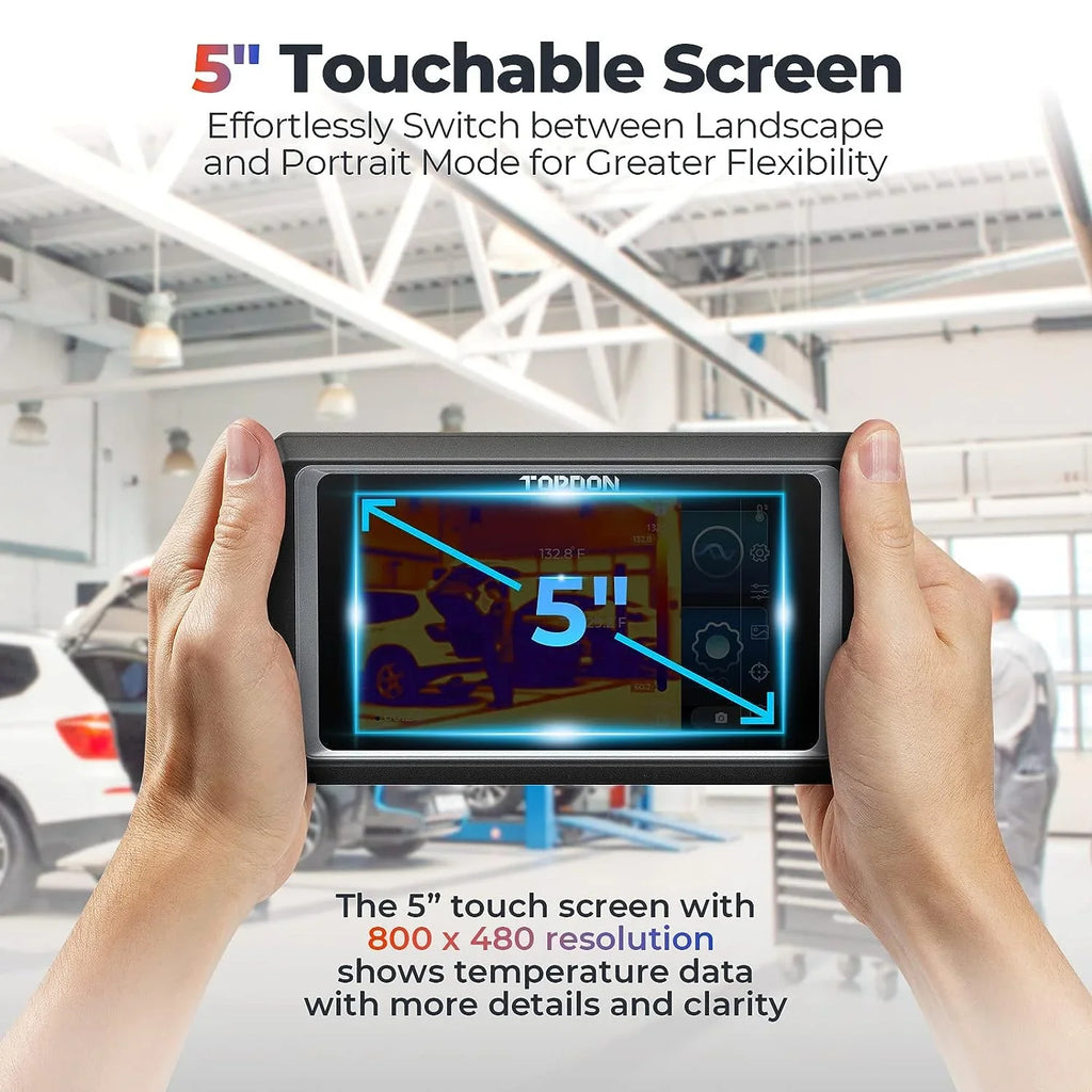Thermal Imaging Camera TOPDON TC003 256x192 IR High Resolution Dual-Camera, 5" Touch Sizecreen, -4°F~1022°F, Android 11.0 OSize