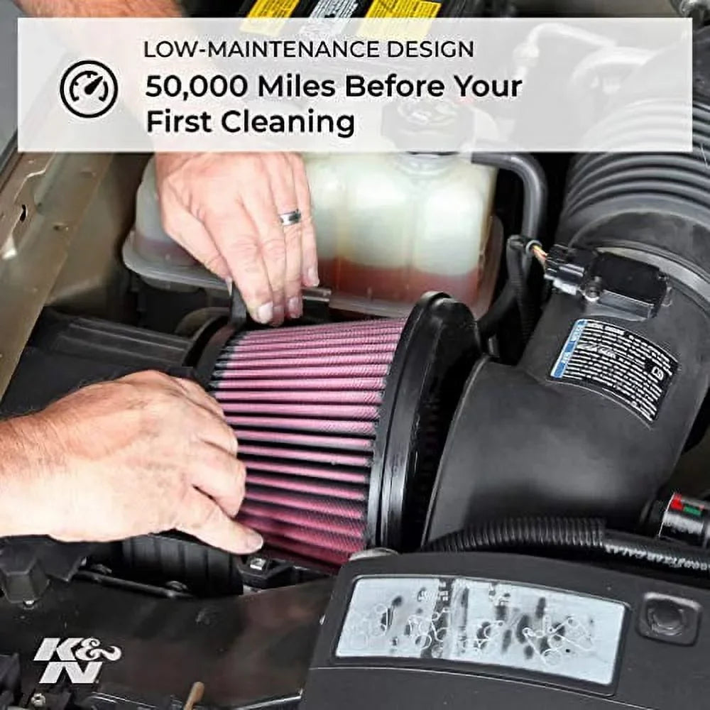 K&N RU-3130 Universal Clamp-On Engine Air Filter, Washable and Reusable, Round Tapered: 3.5 in (89 mm) Flange ID: 7 in (178 mm) Height: 4.625 in (117 mm) Base: 3.5 in (89 mm) Top