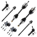 Detroit Axle - Front CV Axles Kit for Chevy Impala Monte Carlo Pontiac Grand Prix Buick LaCrosse Allure Regal Century Olds Intrigue, 2 CV Axle Sizehafts 2 Lower Ball Joints 4 Inner & Outer Tie Rods