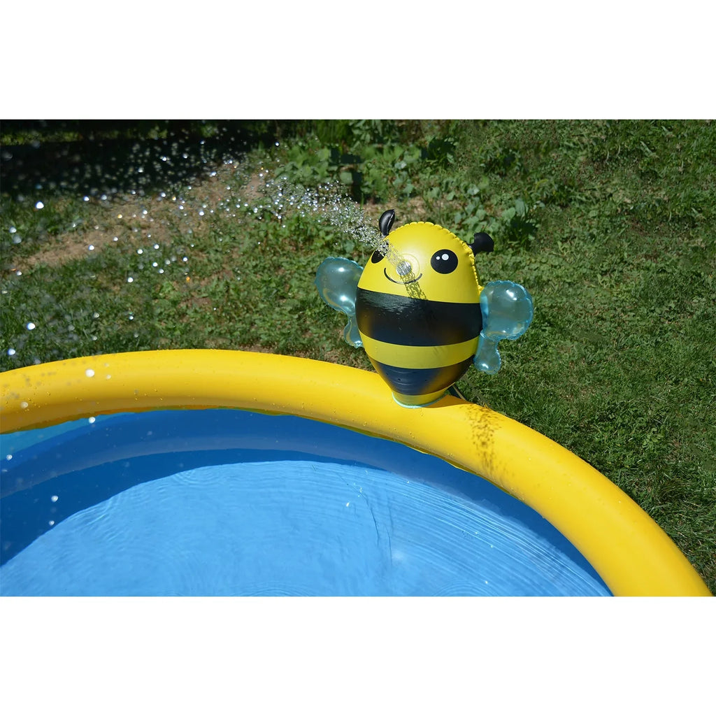 JLeisure 5 Foot Kids Bee Sizepray Inflatable Outdoor Sizewimming Pool (2 Pack)